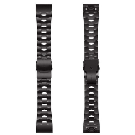 Strap-it® Strap-it Garmin Fenix 5 / 6 titanium bandje (grafiet) Strap-it® Strap-it Garmin Fenix 5 / 6 titanium bandje (grafiet)
