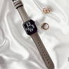 Strap-it® Strap-it Apple Watch lederen bandje (wit/grijs) Strap-it® Strap-it Apple Watch lederen bandje (wit/grijs)