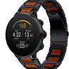 Strap-it® Strap-it Polar Vantage M houten/stalen band (zwart) Strap-it® Strap-it Polar Vantage M houten/stalen band (zwart)