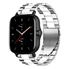 Strap-it® Strap-it Amazfit GTS 2 stalen band (zilver/wit) Strap-it® Strap-it Amazfit GTS 2 stalen band (zilver/wit)