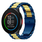 Strap-it® Strap-it Polar Pacer stalen band (blauw/goud)