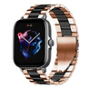 Strap-it® Strap-it Amazfit GTS 3 stalen band (roségoud/zwart) Strap-it® Strap-it Amazfit GTS 3 stalen band (roségoud/zwart)