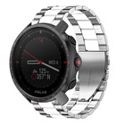 Strap-it® Strap-it Polar Grit X Pro stalen band (zilver/wit)