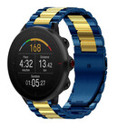 Strap-it® Strap-it Polar Vantage M stalen band (blauw/goud)