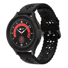 Strap-it® Strap-it Samsung Galaxy Watch 5 Pro siliconen bandje met patroon (zwart)
