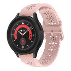 Strap-it® Strap-it Samsung Galaxy Watch 5 Pro siliconen bandje met patroon (roze)