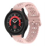 Strap-it® Samsung Galaxy Watch 5 Pro siliconen bandje met patroon (roze)