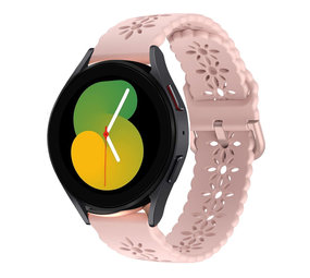Strap-it® Samsung Galaxy Watch 5 40mm siliconen bandje met patroon (roze)