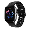 Strap-it® Strap-it Amazfit GTS 3 siliconen bandje met patroon (zwart) Strap-it® Strap-it Amazfit GTS 3 siliconen bandje met patroon (zwart)