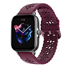 Strap-it® Strap-it Amazfit GTS 3 siliconen bandje met patroon (bordeaux) Strap-it® Strap-it Amazfit GTS 3 siliconen bandje met patroon (bordeaux)