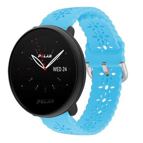 Strap-it® Strap-it Polar Ignite 2 siliconen bandje met patroon (lichtblauw)