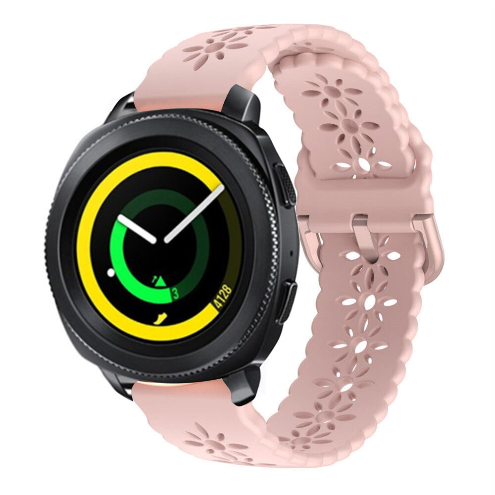Strap-it® Strap-it Samsung Gear Sport siliconen bandje met patroon (roze)