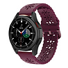 Strap-it® Strap-it Samsung Galaxy Watch 4 Classic 42mm siliconen bandje met patroon (bordeaux) Strap-it® Strap-it Samsung Galaxy Watch 4 Classic 42mm siliconen bandje met patroon (bordeaux)