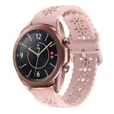 Strap-it® Samsung Galaxy Watch 3 41mm siliconen bandje met patroon (roze)