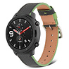 Strap-it® Strap-it Amazfit GTR leren bandje (zwart-groen) Strap-it® Strap-it Amazfit GTR leren bandje (zwart-groen)