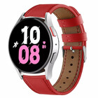 Strap-it® Strap-it Samsung Galaxy Watch 5 44mm leren bandje (rood)