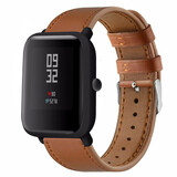 Strap-it® Xiaomi Amazfit Bip leren bandje (strak bruin) Strap-it® Xiaomi Amazfit Bip leren bandje (strak bruin)