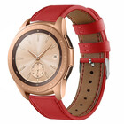 Strap-it® Strap-it Samsung Galaxy Watch 42mm leren bandje (rood)