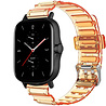Strap-it® Strap-it Amazfit GTS 2 crystal bandje (transparant oranje) Strap-it® Strap-it Amazfit GTS 2 crystal bandje (transparant oranje)