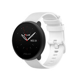 Strap-it® Polar Ignite 3 luxe siliconen bandje (wit)