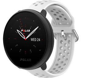 Strap-it® Polar Ignite 3 siliconen band met gaatjes (wit)