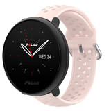 Strap-it® Polar Ignite 3 siliconen band met gaatjes (roze)