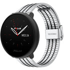 Strap-it® Strap-it Polar Ignite 3 roestvrij stalen bandje (zilver/zwart)