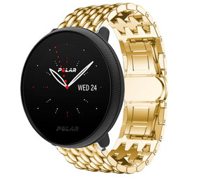 Strap-it® Polar Ignite 3 stalen draak bandje (goud) Strap-it® Polar Ignite 3 stalen draak bandje (goud)