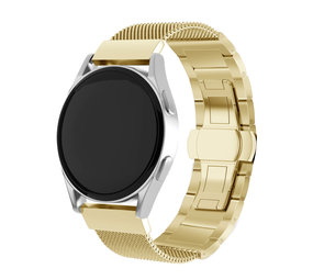 Strap-it® Polar Ignite 3 stalen Milanese bandje (goud)
