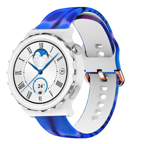 Strap-it® Strap-it Aurora Huawei Watch GT 3 Pro 43mm bandje Strap-it® Strap-it Aurora Huawei Watch GT 3 Pro 43mm bandje