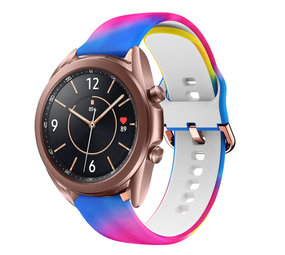 Strap-it® Color Crazy Samsung Galaxy Watch 3 41mm bandje Strap-it® Color Crazy Samsung Galaxy Watch 3 41mm bandje
