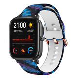 Strap-it® Funky Feather Xiaomi Amazfit GTS bandje Strap-it® Funky Feather Xiaomi Amazfit GTS bandje