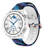 Strap-it® Funky Feather Huawei Watch GT 3 Pro 43mm bandje Strap-it® Funky Feather Huawei Watch GT 3 Pro 43mm bandje
