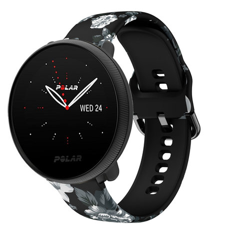 Strap-it® Strap-it Grey Flower Polar Ignite 3 bandje