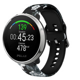 Strap-it® Grey Flower Polar Ignite bandje