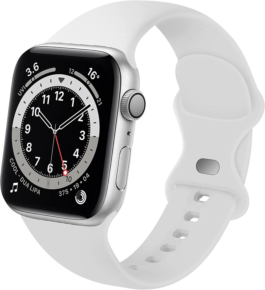 Strap-it® Strap-it Apple Watch siliconen bandje (wit)