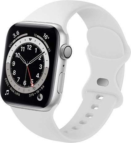 Strap-it® Strap-it Apple Watch siliconen bandje (wit)