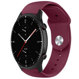 Strap-it® Amazfit GTR 2 sport bandje (bordeaux) Strap-it® Amazfit GTR 2 sport bandje (bordeaux)