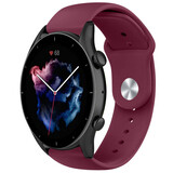 Strap-it® Amazfit GTR 3 (Pro) sport bandje (bordeaux)