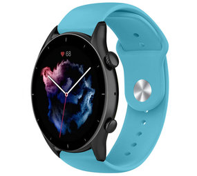 Strap-it® Amazfit GTR 3 (Pro) sport bandje (lichtblauw)