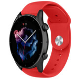 Strap-it® Amazfit GTR 3 (Pro) sport bandje (rood) Strap-it® Amazfit GTR 3 (Pro) sport bandje (rood)