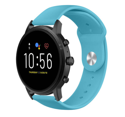 Strap-it® Strap-it Fossil Gen 5 sport bandje (lichtblauw)