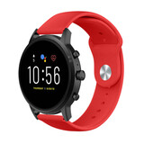 Strap-it® Fossil Gen 5 sport bandje (rood)
