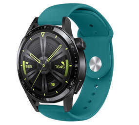 Strap-it® Huawei Watch GT 3 46mm sport bandje (groen-blauw)