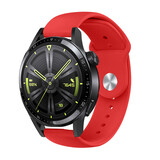 Strap-it® Huawei Watch GT 3 46mm sport bandje (rood) Strap-it® Huawei Watch GT 3 46mm sport bandje (rood)