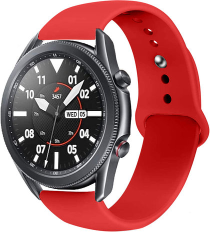 Strap-it® Strap-it Samsung Galaxy Watch 3 45mm sport bandje (rood)