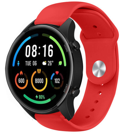 Strap-it® Strap-it Xiaomi Mi Watch sport bandje (rood)