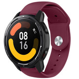 Strap-it® Xiaomi Watch S1 sport bandje (bordeaux)