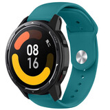 Strap-it® Xiaomi Watch S1 sport bandje (groen-blauw)
