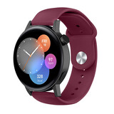 Strap-it® Huawei Watch GT 3 42mm sport bandje (bordeaux)